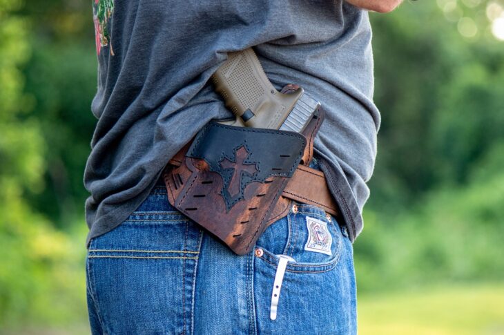 gun belt, carry holster, gun holster