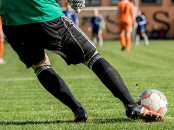 ball, soccer, players